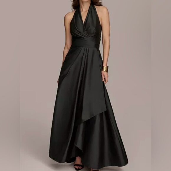 Elegant evening dress, for party or events, black color, size 10 - Picture 1 of 5